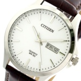 シチズン CITIZEN 腕時計 BF2001-12A クォーツ ホワイト ブラウン