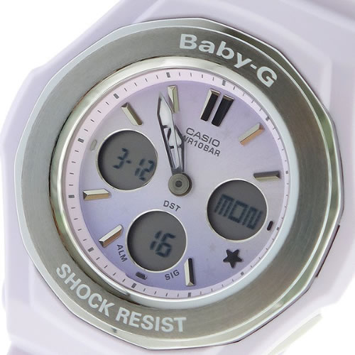 カシオ ベビーG スターリースカイ クオーツ レディース 腕時計 BGA-100ST-4A ピンクパープル