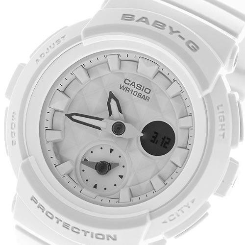 カシオ ベビーG スタッズダイアル クオーツ レディース 腕時計 BGA-195-7A ホワイト