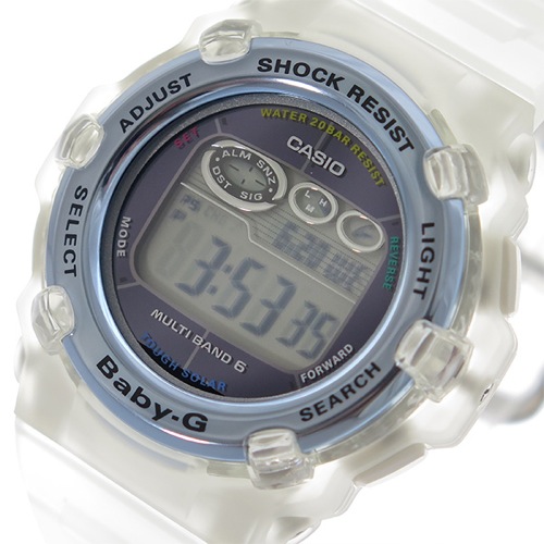 カシオ CASIO ベビーG イルカ・クジラモデル ソーラー クオーツ レディース 腕時計 BGR-3008K-7JR 液晶/スケルトン
