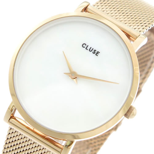 クルース CLUSE クオーツ レディース 腕時計 CL30047 ホワイトパール(天然石)/ピンクゴールド