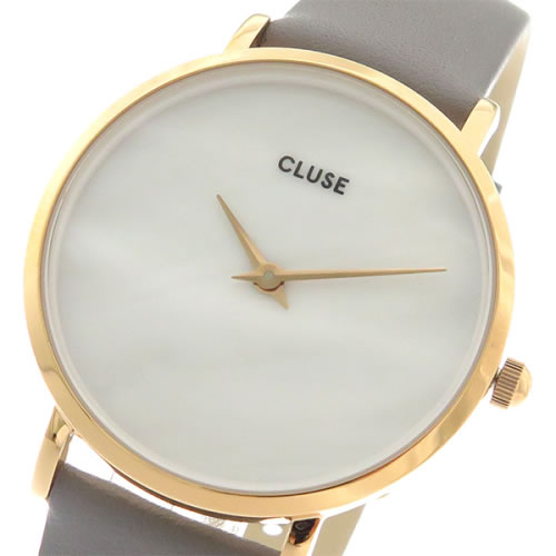 クルース CLUSE クオーツ レディース 腕時計 CL30049 ホワイトパール(天然石)/ストーングレー
