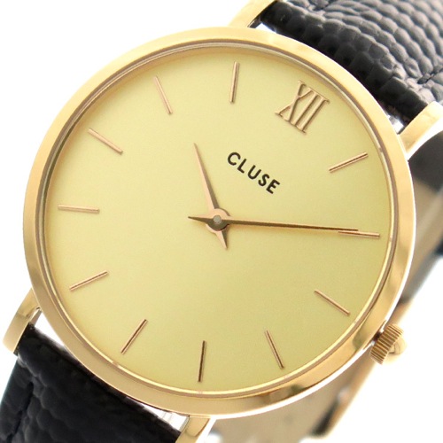 クルース CLUSE 腕時計 レディース CL30051 クォーツ ゴールド ブラック