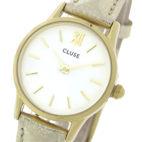 クルース クオーツ レディース 腕時計 CL50019 ホワイト/ゴールド