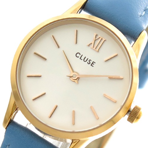 クルース CLUSE 腕時計 レディース CL50026 クォーツ ホワイト ライトブルー