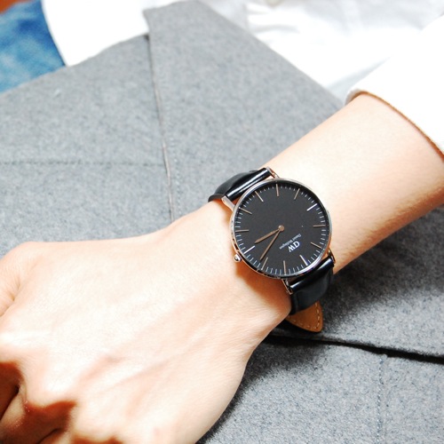 ダニエル ウェリントン クラシック ブラック シェフィールド/シルバー 36mm ユニセックス 腕時計 DW00100145 / レディース腕時計 ・アクセサリーの通販ならレディースブランドショップU-NATURE