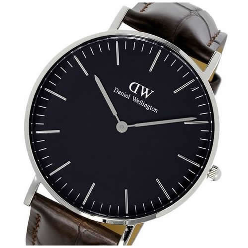 ダニエル ウェリントン クラシック ブラック ヨーク/シルバー 36mm ユニセックス 腕時計 DW00100146