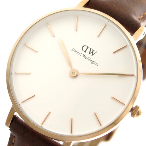 ダニエルウェリントン DANIEL WELLINGTON 腕時計 レディース DW00100172 クォーツ ホワイト ブラウン