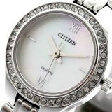 シチズン CITIZEN 腕時計 レディース EJ6140-57D クォーツ ホワイトシェル シルバー