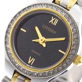 シチズン CITIZEN 腕時計 レディース EJ6144-56E クォーツ ブラック シルバー