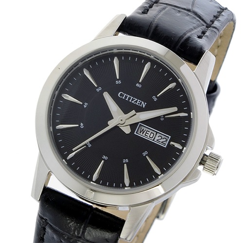 シチズン クオーツ レディース 腕時計 EQ0601-03E ブラック