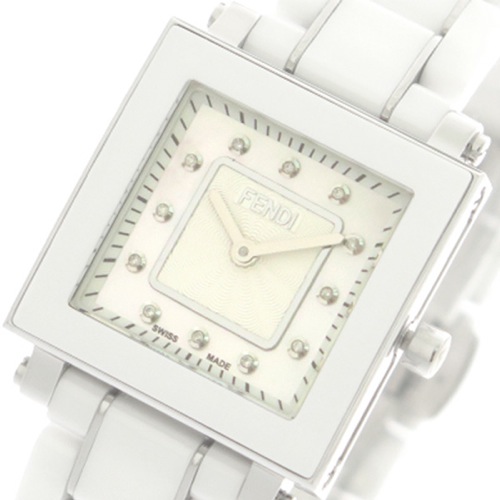 フェンディ FENDI 腕時計 レディース F622240BD セラミック CERAMIC クォーツ ホワイトパール ホワイト