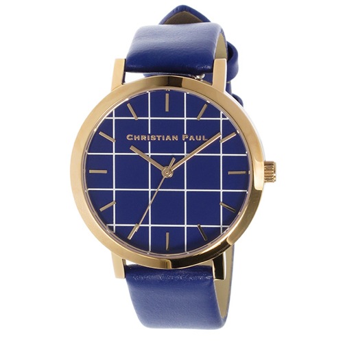 クリスチャンポール グリッド BALMORAL レディース 腕時計 GRL-04 ブルー