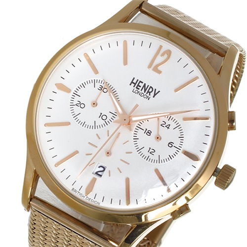 ヘンリーロンドン クオーツ レディース 腕時計 HL-41-CM-0040 ホワイト