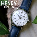 ヘンリーロンドン ナイツブリッジ 25mm レディース 腕時計 HL25-S-0027 ホワイト/ブルー