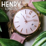 ヘンリーロンドン ショーディッチ 39mm ユニセックス 腕時計 HL39-S-0156 ピンク