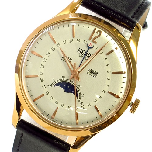 ヘンリーロンドン HENRY LONDON RICHMOND リッチモンド ユニセックス 39mm 腕時計 HL39-LS-0150 シルバー/ブラック