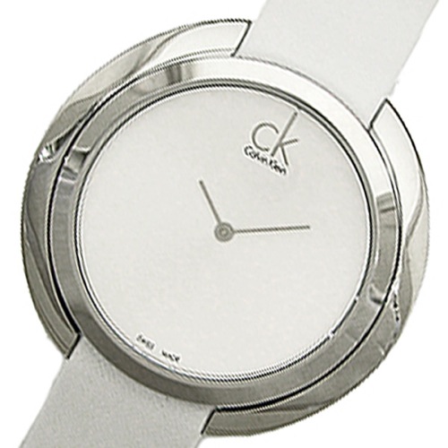 カルバン クライン アグレゲート クオーツ レディース 腕時計 K3U231L6 ホワイト