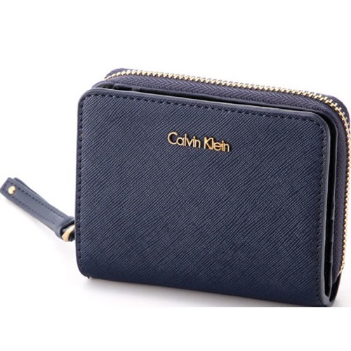 カルバンクライン Calvin Klein 二つ折り財布 レディース K60K602731-448 ネイビー|レディース腕時計・アクセサリーの