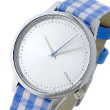 コモノ Estelle-Vichy-Blue クオーツ レディース 腕時計 KOM-W2854 シルバー
