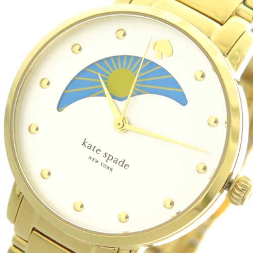 ケイトスペード KATE SPADE 腕時計 レディース KSW1072 クォーツ ホワイト ゴールド