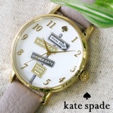 ケイトスペード メトロ レディース 腕時計 KSW1126 ホワイト/ベージュ