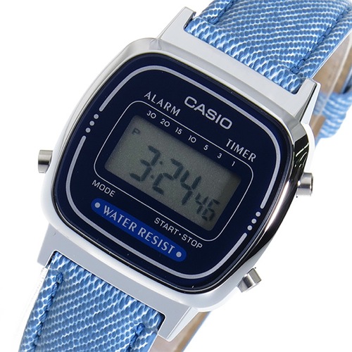 カシオ CASIO クオーツ レディース 腕時計 LA670WL-2A2 ネイビー