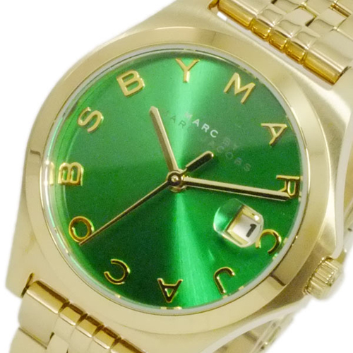 マーク バイ マークジェイコブス クオーツ レディース 腕時計 MBM3323 グリーン