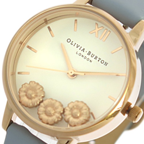 オリビアバートン OLIVIA BURTON 腕時計 レディース OB16CH04 クォーツ ホワイト グレーブルー