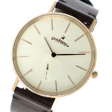 オロビアンコ クオーツ ユニセックス 腕時計 OR-0061-29DBROFWH ホワイト/ピンクゴールド