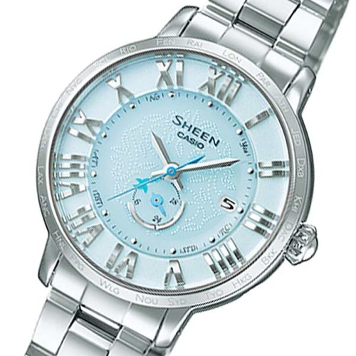 カシオ シーン ソーラー レディース 腕時計 SHW-1600D-2AJF ブルー 国内正規