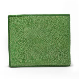 スティングレイ ポリッシュ 二つ折り短財布 SJSK-E1563-GR グリーン