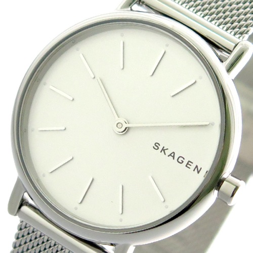 スカーゲン SKAGEN 腕時計 レディース SKW2692 シグネチャー SIGNATUR クォーツ ホワイト シルバー