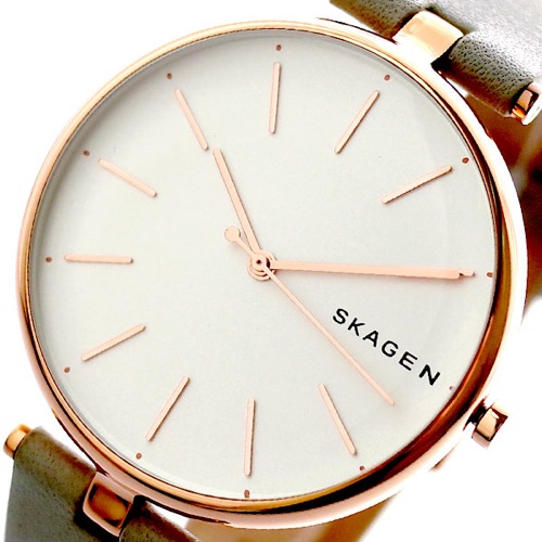 スカーゲン SKAGEN 腕時計 レディース SKW2710 シグネチャー SIGNATUR クォーツ ホワイト グレー