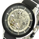 サルバトーレマーラ SALVATORE MARRA 腕時計 メンズ レディース SM17122-SSBK 自動巻き ブラック シルバー