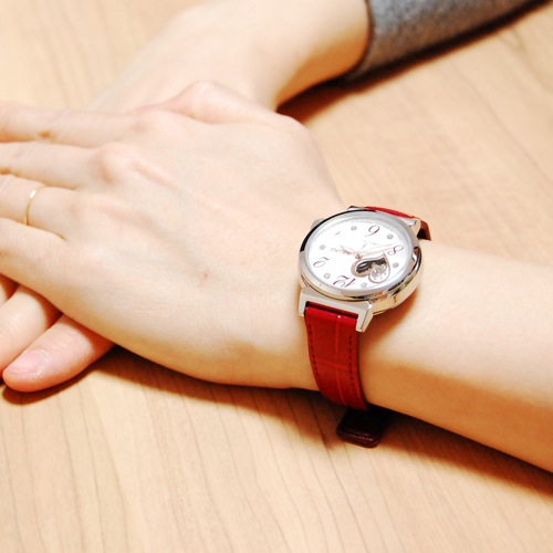【美品】セイコー ルキア オープンハート メカニカル 腕時計 SSVM023