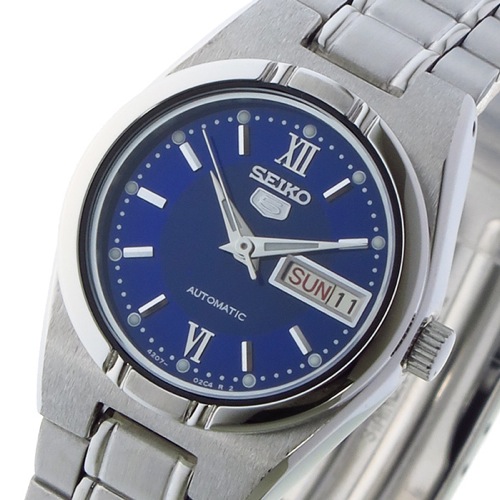 セイコー5 自動巻き レディース 腕時計 SYM605K ブルー