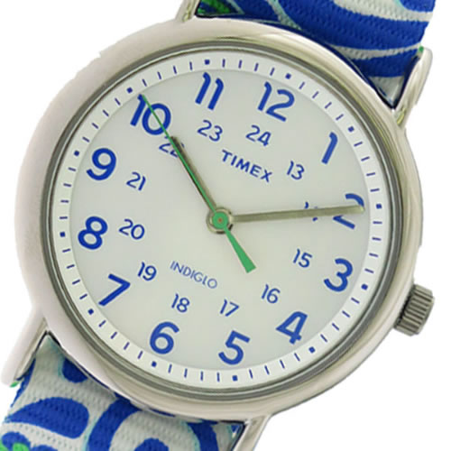 タイメックス クオーツ レディース 腕時計 TW2P90300 ホワイト/マルチカラー