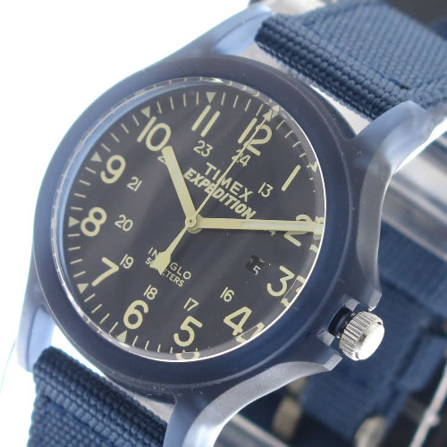 タイメックス インディグロ クオーツ メンズ レディース 腕時計 TW4B09600 ネイビー/ネイビー