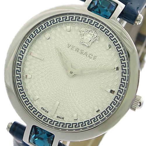 ヴェルサーチ VERSACE 腕時計 レディース VAN020016 クォーツ シルバー ネイビー