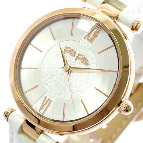 フォリフォリ FOLLIFOLLIE 腕時計 レディース WF16R010SPS-WH LADY BUBBLE クォーツ シルバー ホワイト