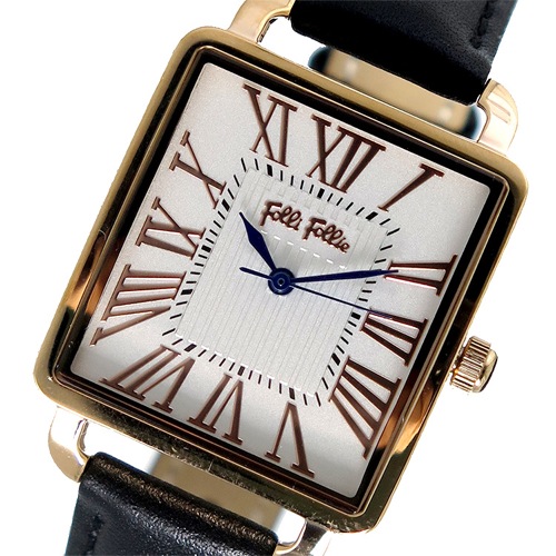 フォリフォリ クオーツ レディース 腕時計 WF16R012SPS-BK ホワイト