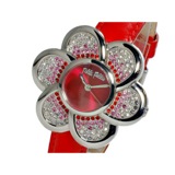 フォリフォリ フラワーモチーフ クオーツ レディース 腕時計 WF5T009SPR-RED レッド