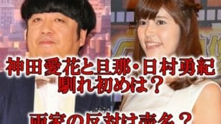 神田愛花と旦那日村勇紀馴れ初め