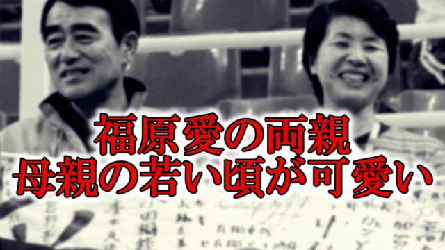 福原愛の両親と母親現在は車椅子