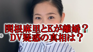 関根麻里の旦那K離婚DV