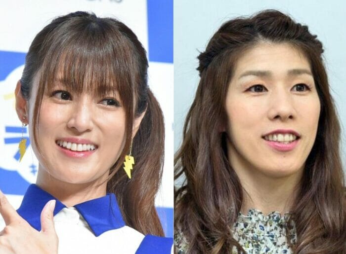 吉田沙保里が深田恭子の真似