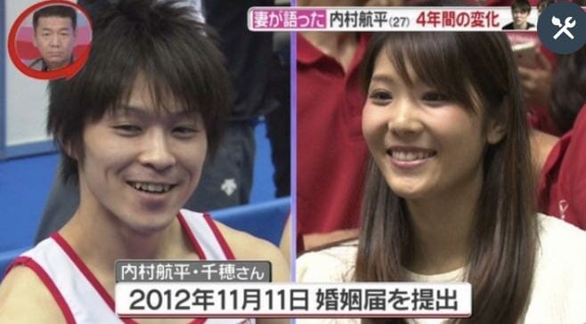 内村航平嫁と母と離婚モラハラ