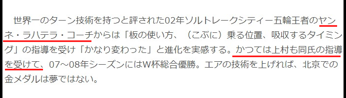 モーグル川村あんりハーフ