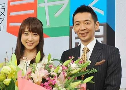 宮根誠司と川田裕美の手つなぎ